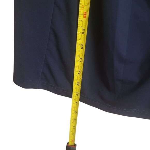 OGL MOVE Midnight Navy Blue Ruching Slit Midi Skirt Pull On Women’s Size‎ XS NWT - Picture 4 of 15